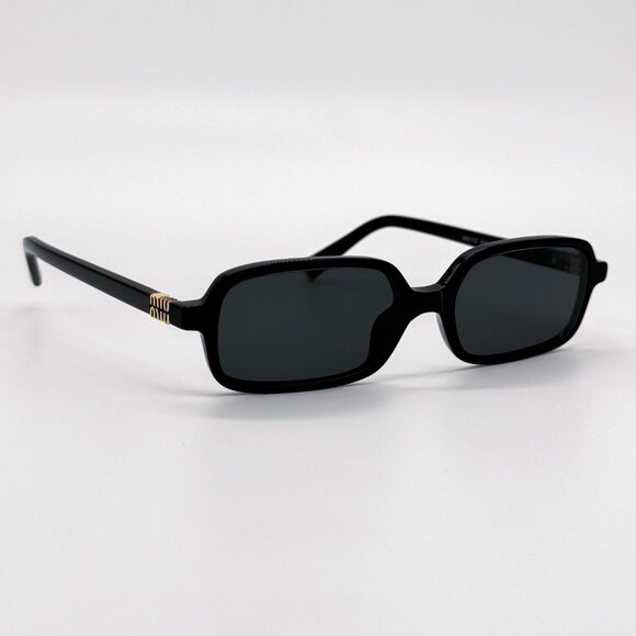 NEW MIU MIU MU11ZS 16K5S0 SQUARE WOMEN SUNGLASSES MU11ZSF 16K5S0 BLACK MU 11ZS main image 9
